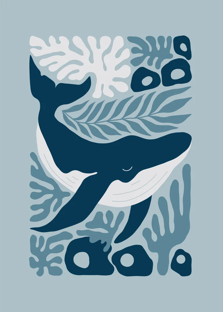 Wall art by Gal Pittel: abstract depiction of a harmonious wave landscape