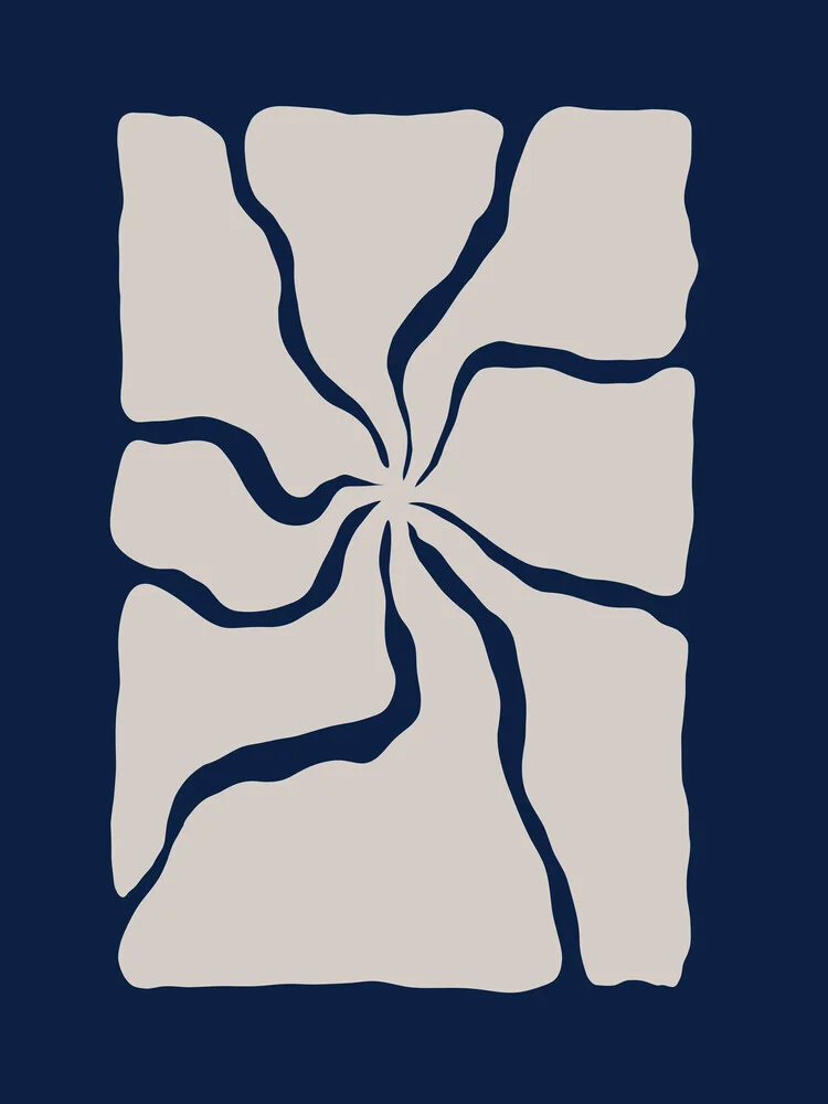 Abstrakte Illustration mit harmonischen Formen und einem eleganten Fluss.