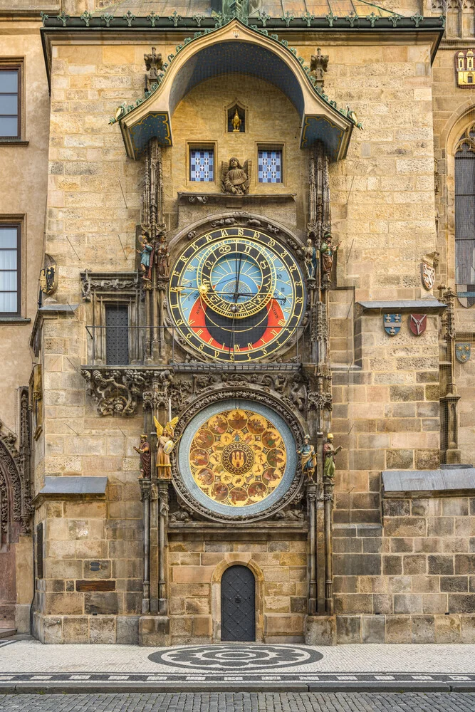 Photo art by Michael Valjak: Astronomical clock in Prague with historical details