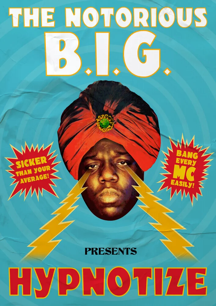 Wandbild von David Redon: hypnotisierende Illustration mit Retro-Elementen