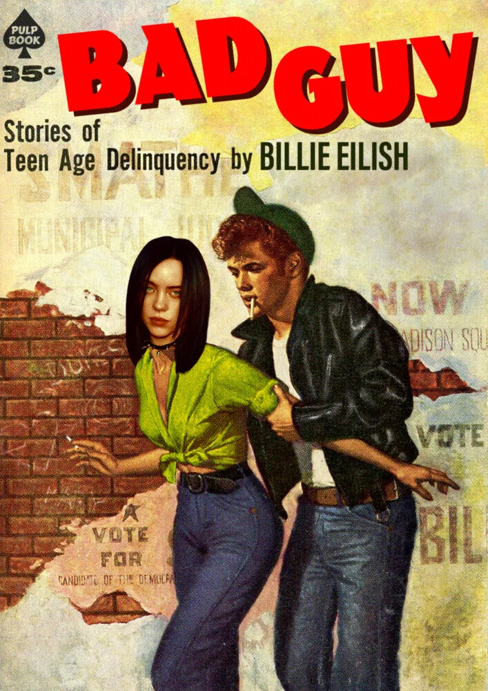 Illustration von David Redon: verspielte Darstellung eines Bad Guys in lebhaften Farben