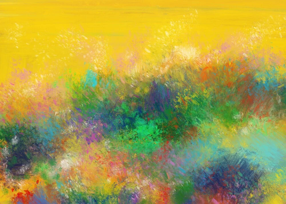 Photo art by Bellassai Cesare: soft colors in a garden inspired by Van Gogh