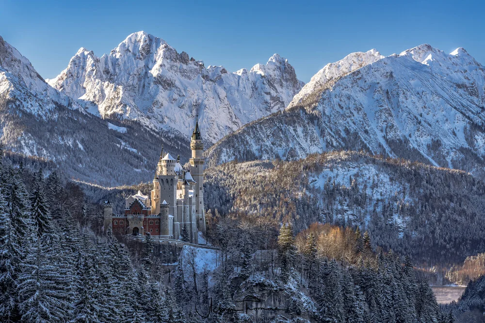 Photo art by Achim Thomae: winter landscape in the Bavarian Alps