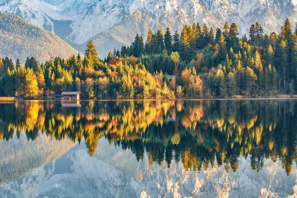 Fotokunst von Achim Thomae: Herbstlandschaft in den Bayerischen Alpen