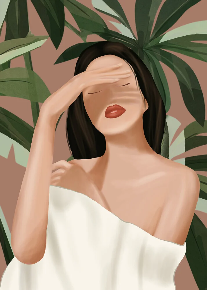 Illustration by Branka Kodžoman: gentle femininity in calm colors