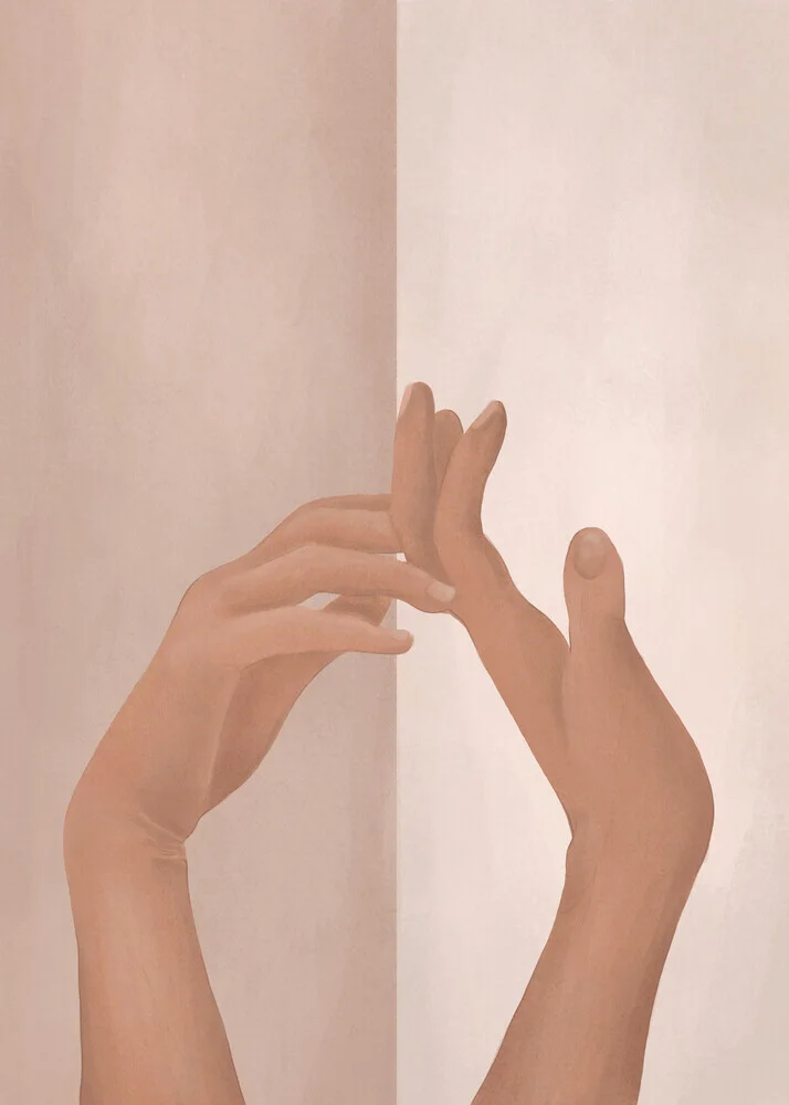 Illustration by Branka Kodžoman: gentle depiction of a close connection between women's hands