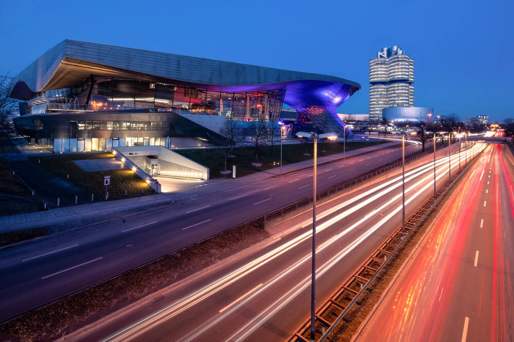 Photo art by Achim Thomae: modern architectural shot of BMW World in Munich