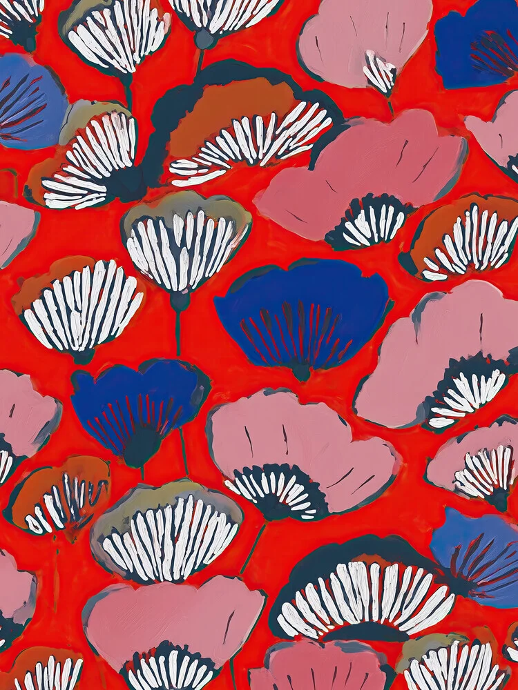 Illustration von Branka Kodžoman: lebendige Farben und florale Muster im sommerlichen Stil