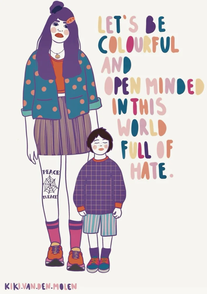 Illustration by Kirstina Termühlen: colorful depiction of empowerment and equality