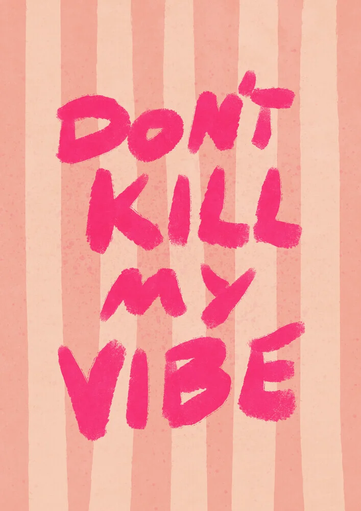 Wall art by Raissa Oltmanns: Hand lettering with positive energy in pink