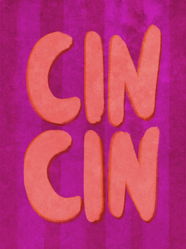 Illustration by Raissa Oltmanns: cheerful handlettering with colorful stripes