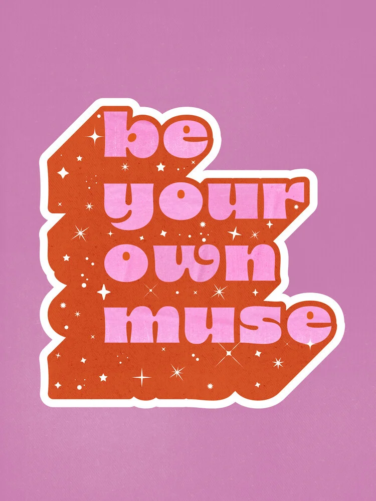 Wall art featuring retro typography: an inspiring quote in soft colors.