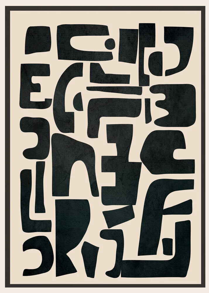 Illustration von Branka Kodžoman: organische Formen in sanften Farben und harmonischer Anordnung