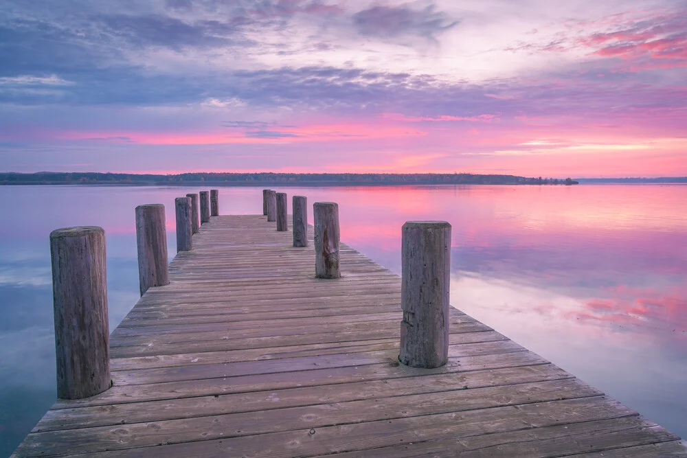 Photo art by Martin Wasilewski: tranquil dawn over Wallendorfer Lake