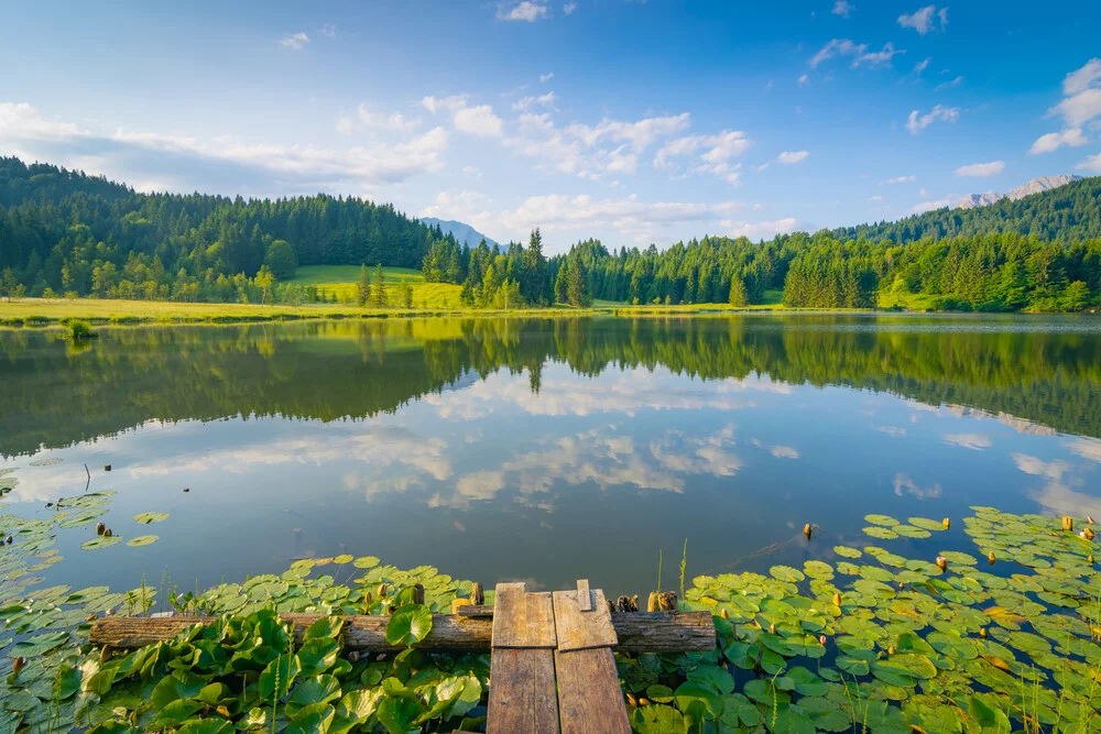Photo art by Martin Wasilewski: tranquil summer day at Geroldsee in Bavaria