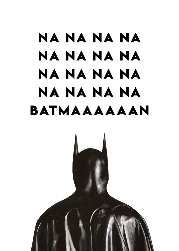 Illustration by Daniel Leo: playful Batman design for kids' room