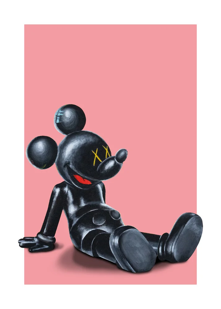 Wall art by Daniel Leo: relaxed scene with humorous characters
