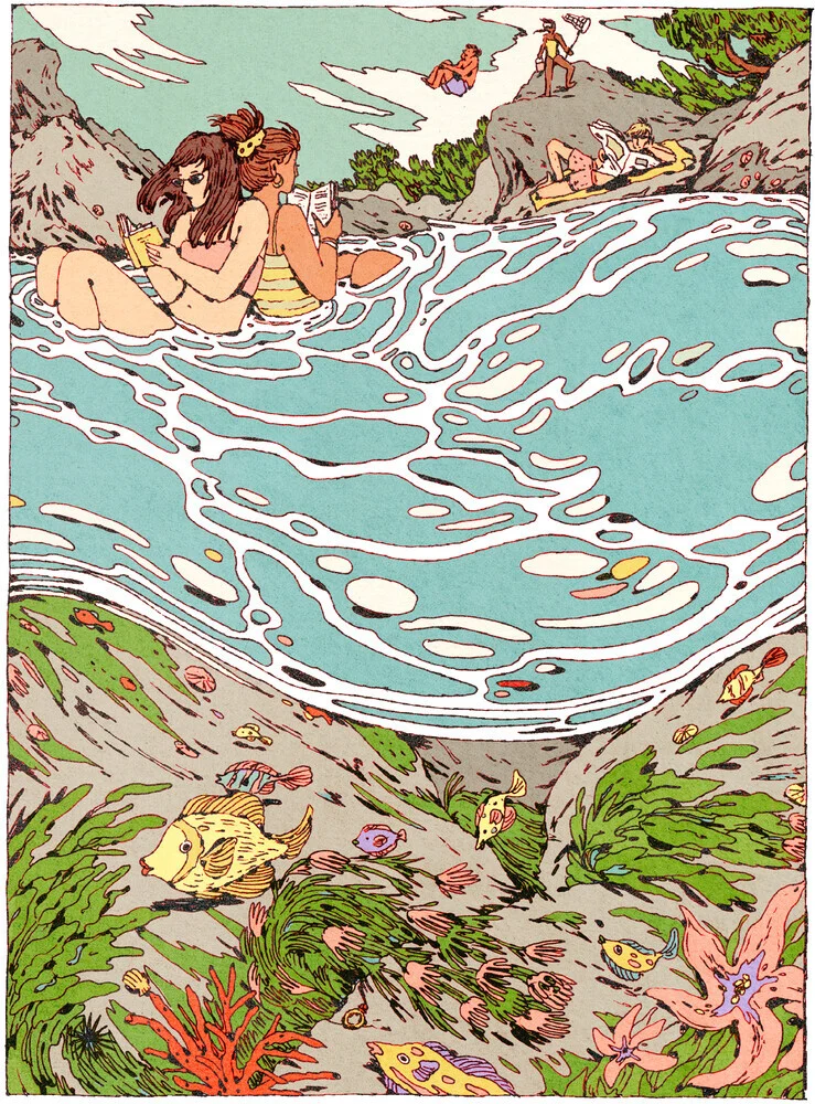 Simone Goder, Rocky Beach - Frankreich, Europa