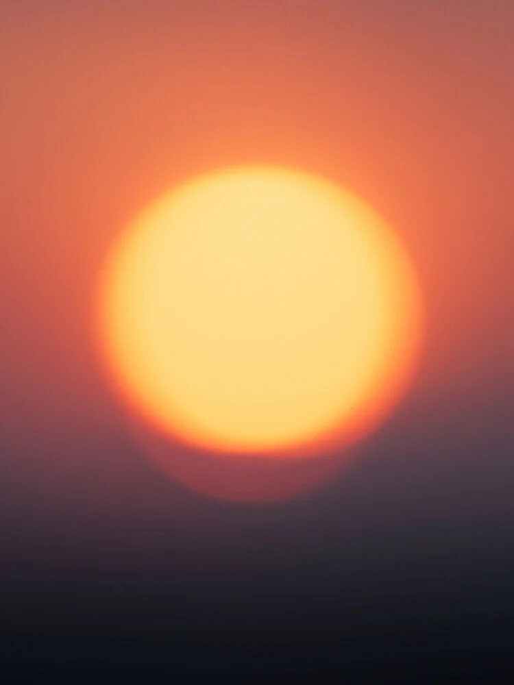 Abstract photo art by Reiner Hofer: sunset with soft colors