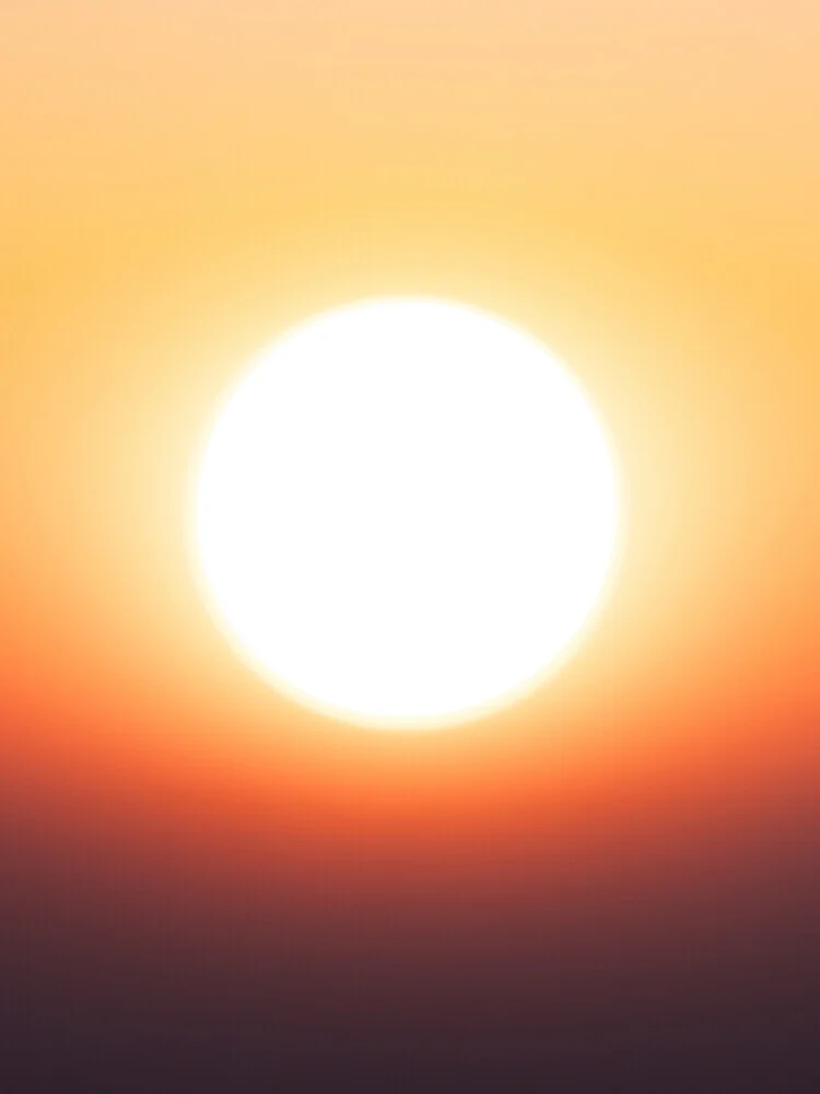 Photo art by Reiner Hofer: Abstract sunset landscape with warm colors.