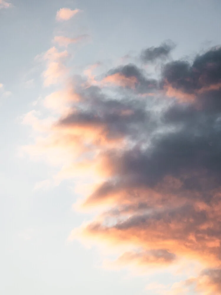 Photo art by Reiner Hofer: abstract cloud formations in golden light