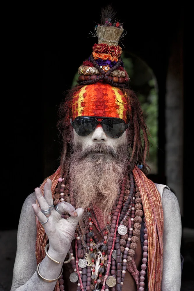 Colorful Sadhu - fotokunst von Jagdev Singh