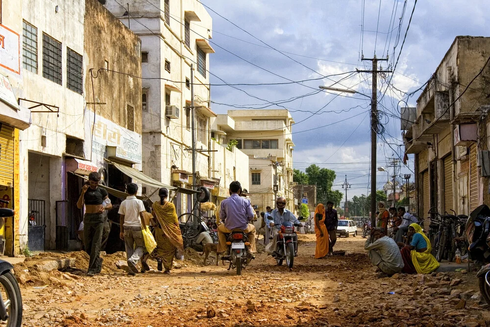 Straßenszene in Jaipur - fotokunst von Markus Schieder