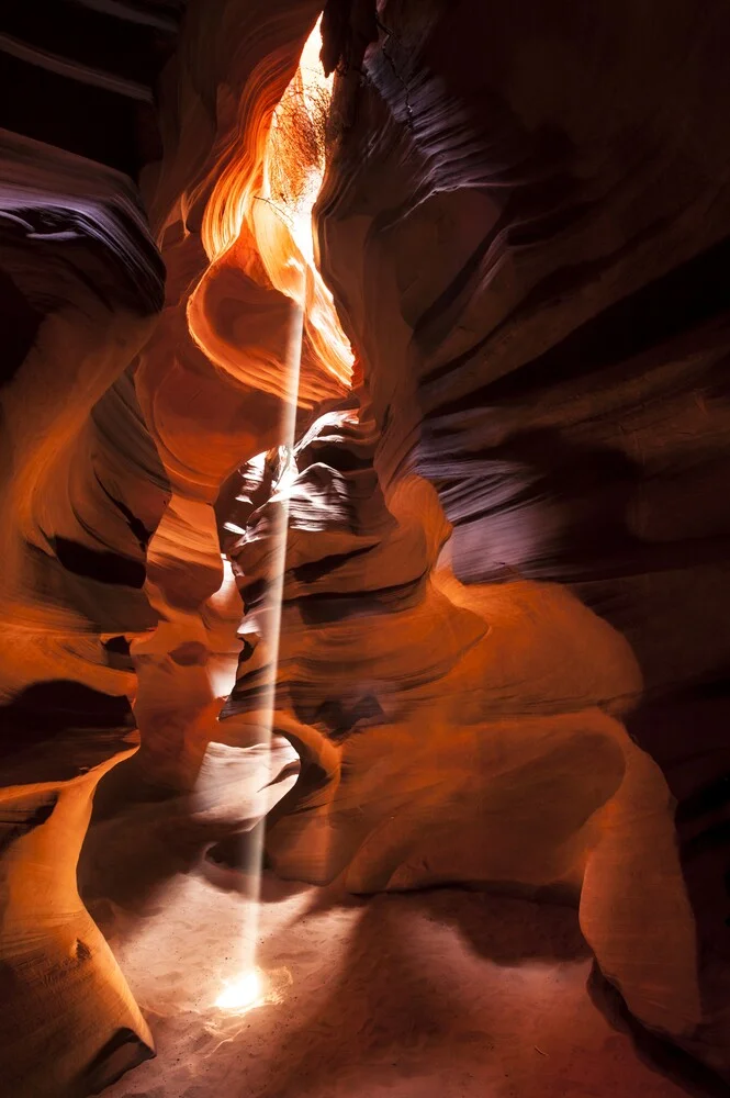Sunbeam in Slot Canyon #03 - Fineart photography by Michael Stein
