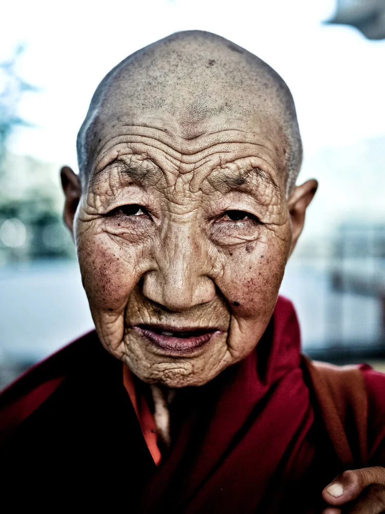 Female Buddhist Monk - fotokunst von Rahul Karan