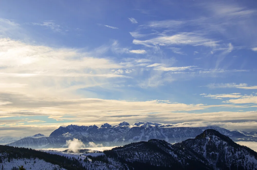 Sun always shines on top of the mountain - fotokunst von Gabriele Spörl