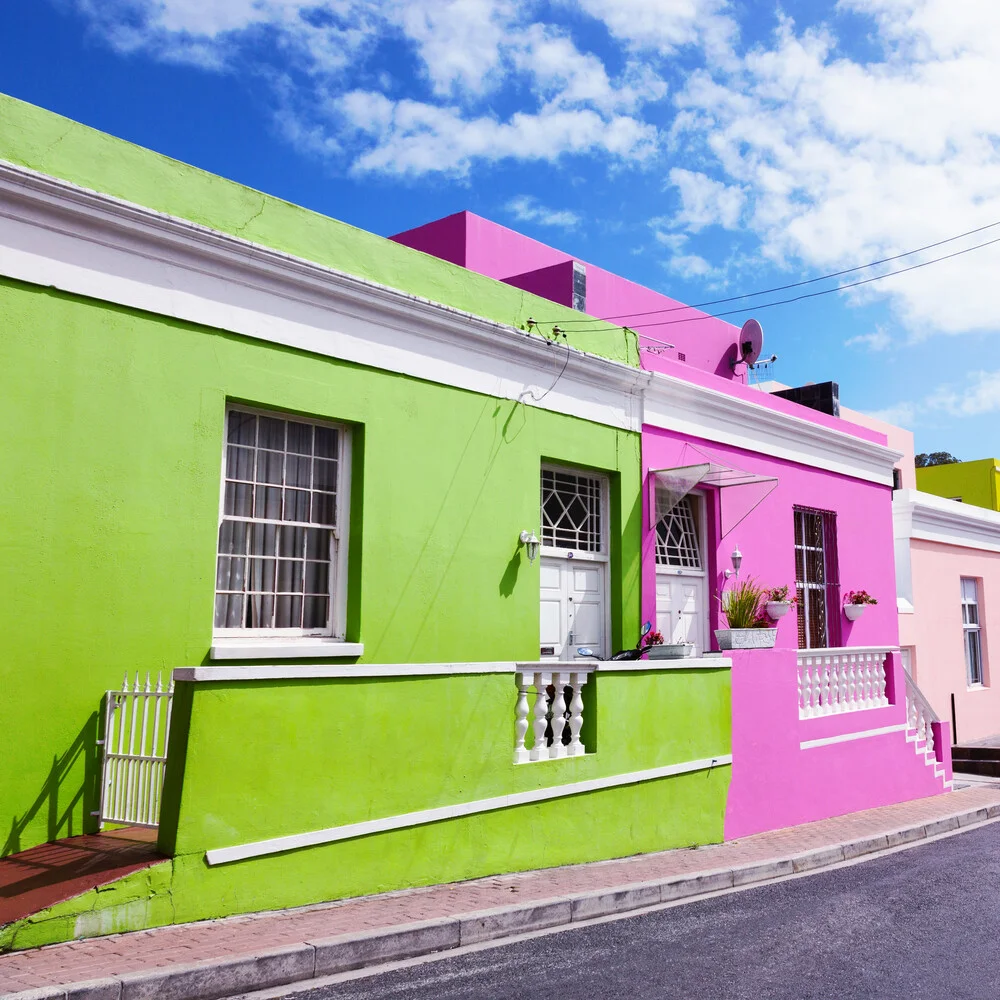 Fassade in Bo-Kaap, Cape Town - fotokunst von Eva Stadler
