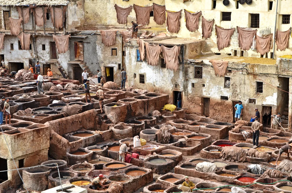 Gerberviertel in Fes - fotokunst von Renate Reichert