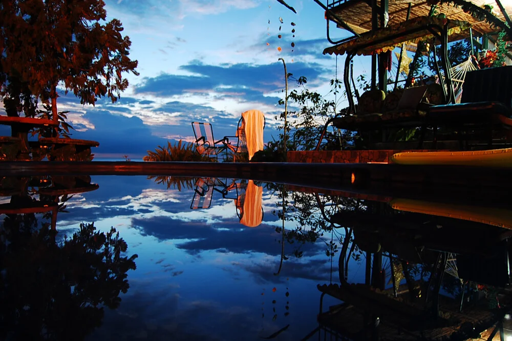 swimming pool upon quepos - Fineart photography by Katja Diehl