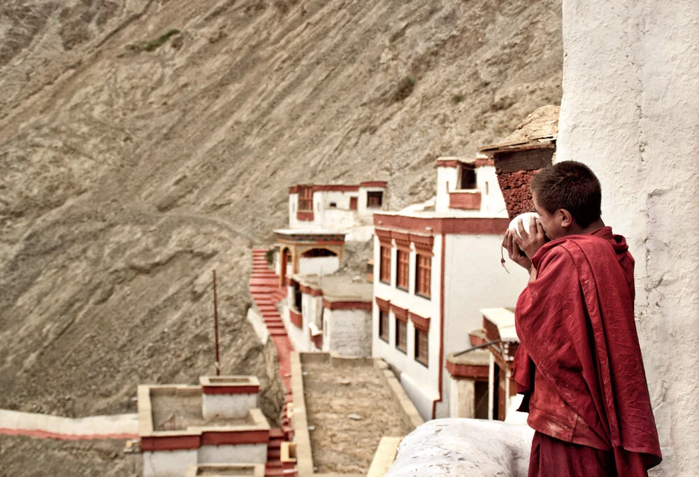 Monk at Rizong Monestray - Fineart photography by Victoria Knobloch