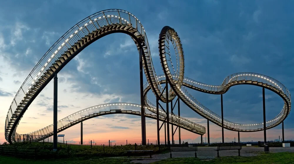 Tiger & Turtle – Magic Mountain - fotokunst von Volker Benksch