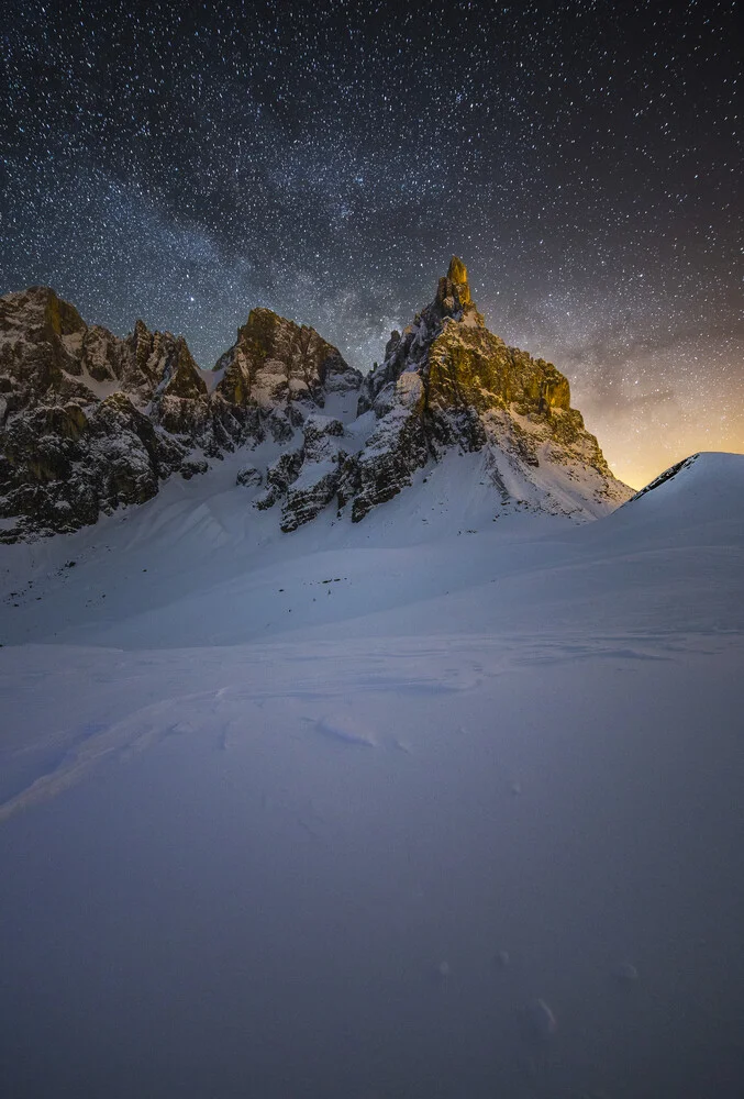 klare Nacht in den Dolomiten - fotokunst von Christian Schipflinger