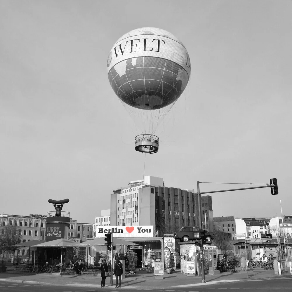 Welt, Berlin loves you!, Germany – wall art by Kristina Simic as Poster or Acrylic Glass Print