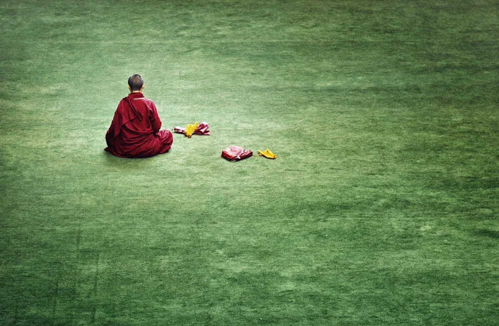 Nun at Larung Gar - Fineart photography by Victoria Knobloch