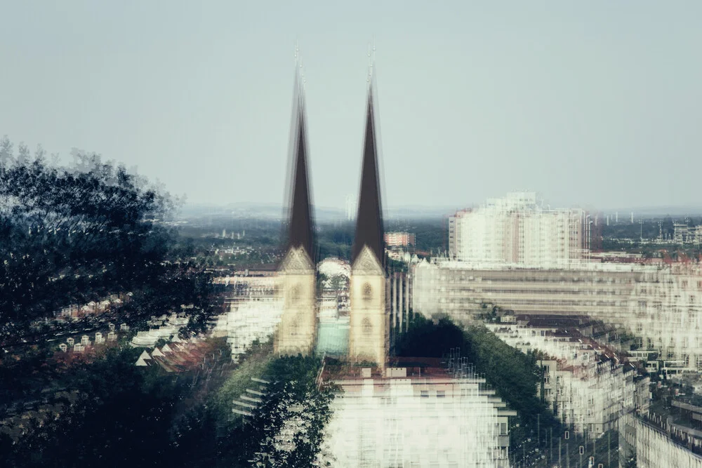 Bielefeld - St. Marys's Church - multiple exposure - Fineart photography by Nadja Jacke