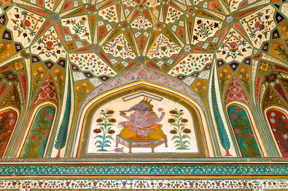 Ganesh Pol – Deckenmalerei des Eingangstores - fotokunst von Ralf Germer