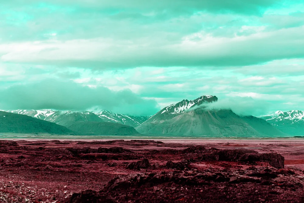 red field mountains - Fineart photography by Susanne Kreuschmer