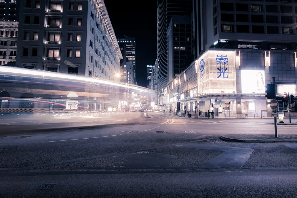 Hong Kong City Lights - fotokunst von Heinz Plitzko