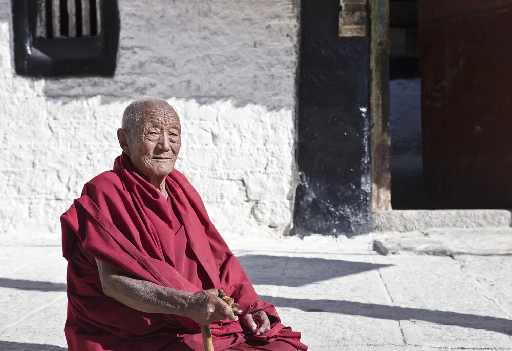 Monk at Sera Monastery - Fineart photography by Victoria Knobloch