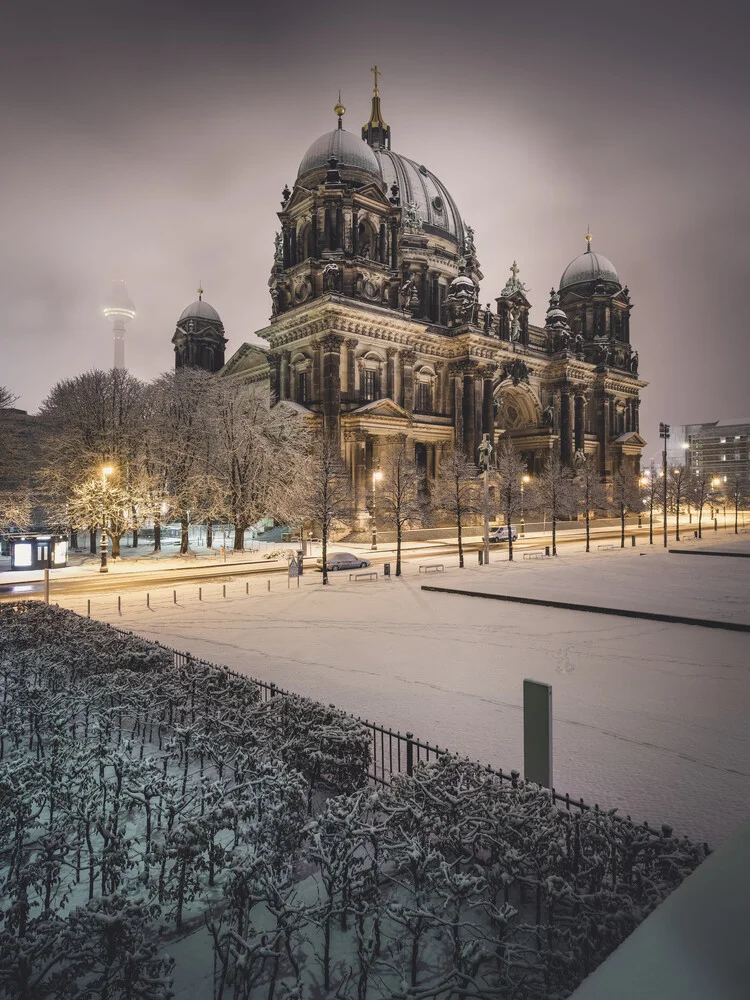 Berliner Dom im Schnee - fotokunst von Ronny Behnert
