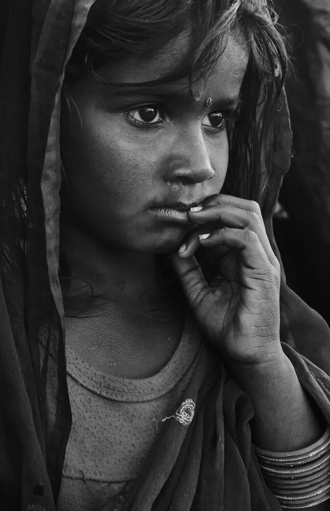 The girl from Kathmandu - fotokunst von Jan Møller Hansen