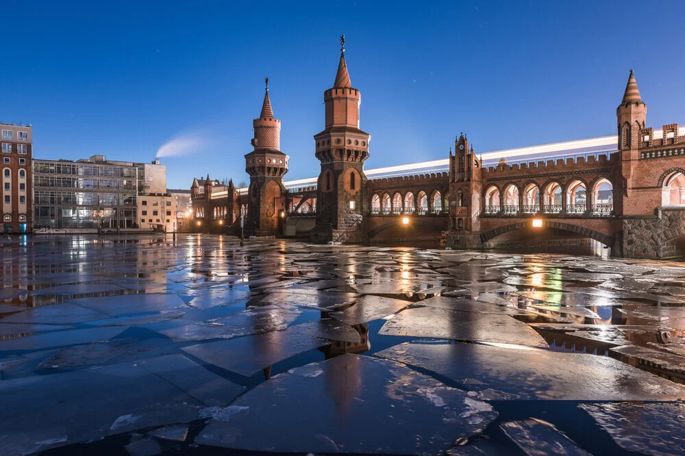 Berlin - Oberbaumbrücke on the Rocks - Fineart photography by Jean Claude Castor