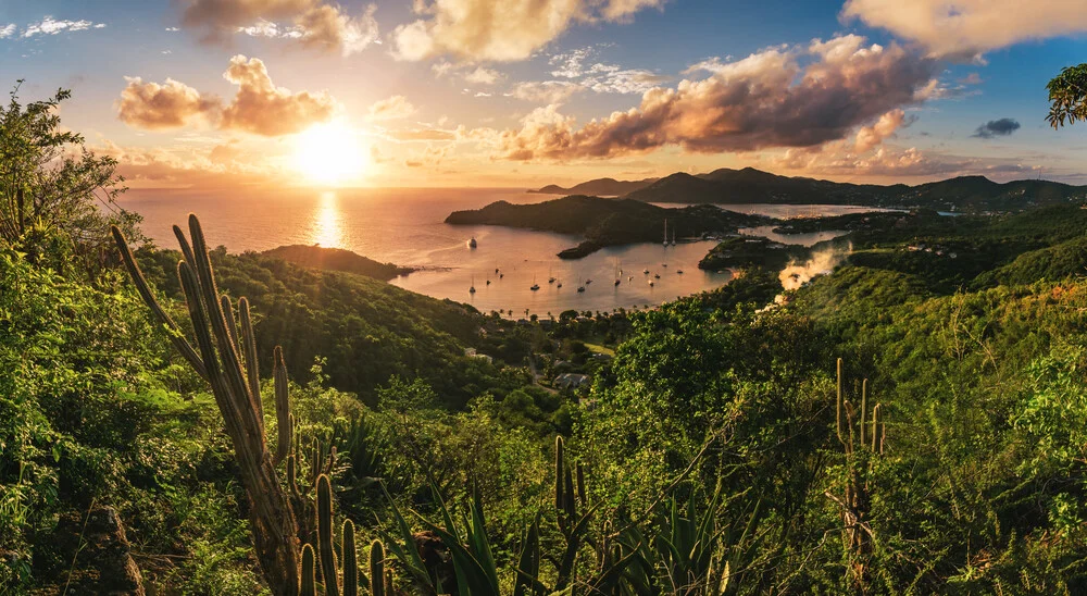 Antigua - English Harbour Sunset - fotokunst von Jean Claude Castor