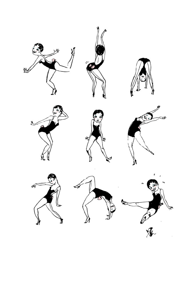 Ava dancing lesson - fotokunst von Larvol Marianne