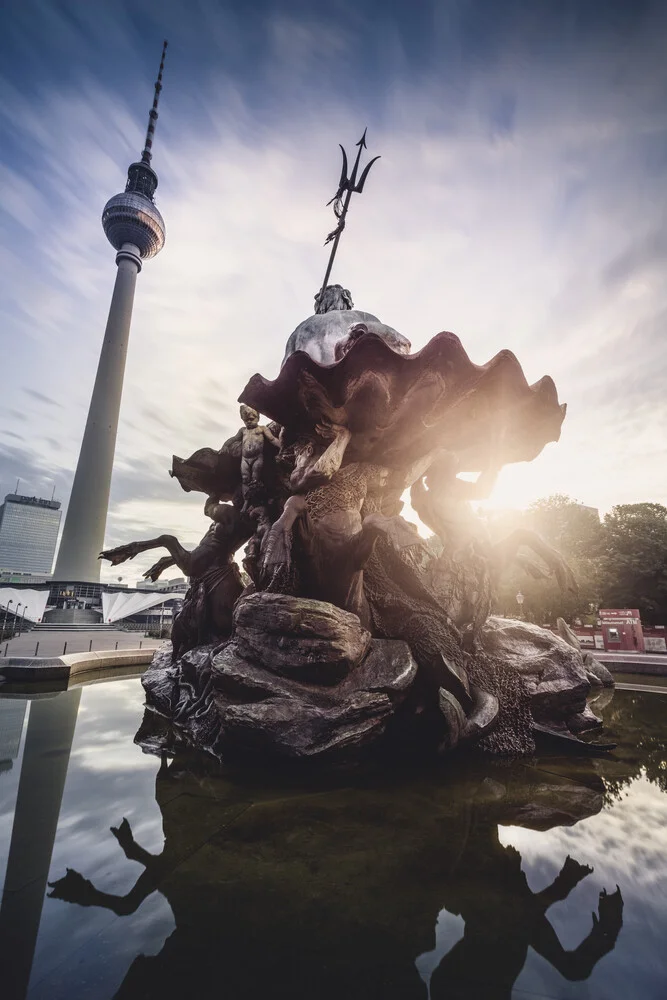 Neptunbrunnen Berlin Alexanderplatz - fotokunst von Ronny Behnert