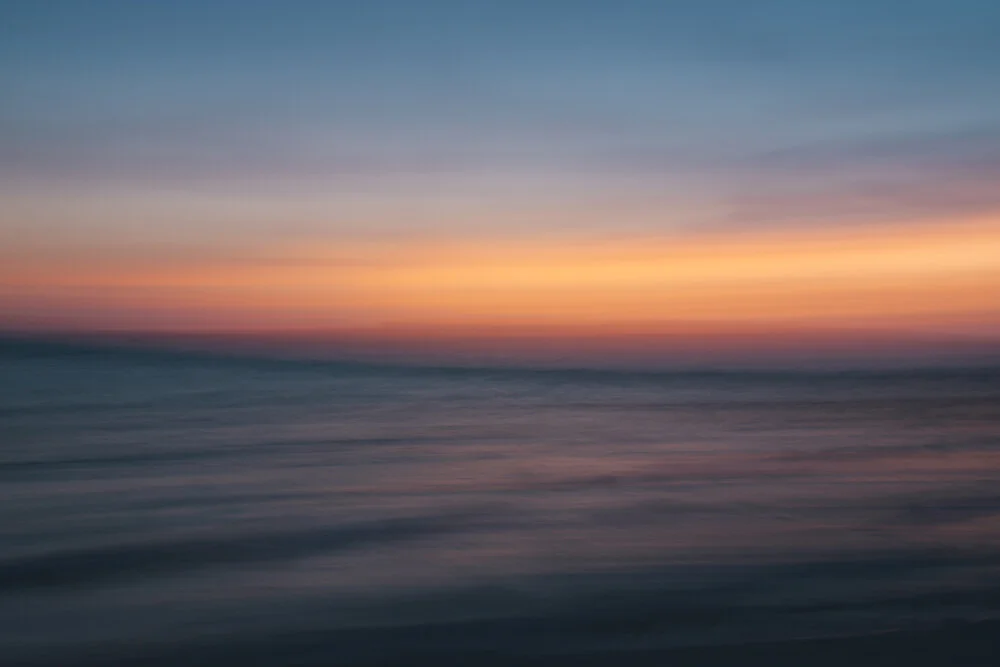 Sonnenuntergang am Mittelmeer - abstrakt - fotokunst von Nadja Jacke